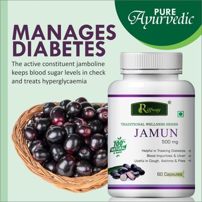 Riffway Jamun 500 mg Capsule 60's - Sexual Healthcare