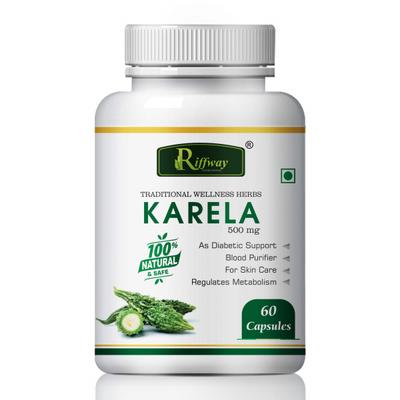 Riffway Karela 500 mg Capsule 60's - Sexual Healthcare