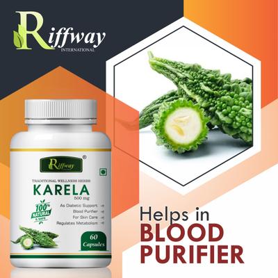 Riffway Karela 500 mg Capsule 60's - Sexual Healthcare