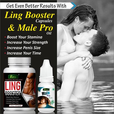 Riffway Ling Booster Capsule 60's + Male Pro Oil 15 ml - Sexual Healthcare