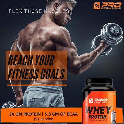 Pro Nutrition & Fitness Whey Protein - Cookies & Cream Flavour 1 kg - Whey Proteins