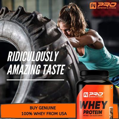 Pro Nutrition & Fitness Whey Protein - Caffe Latte Flavour 1 kg - Whey Proteins