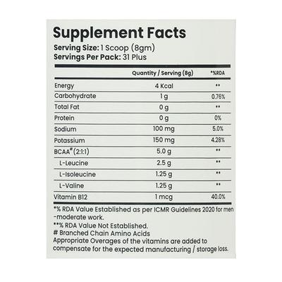 Pro Nutrition & Fitness BCAA Powder - Watermelon Flavour 250 gm - Bcaa Supplements