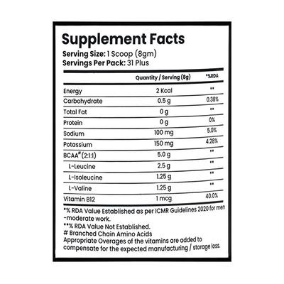 Pro Nutrition & Fitness BCAA Powder - Fruit Blast Flavour 250 gm - Bcaa Supplements
