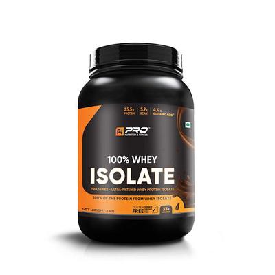 Pro Nutrition & Fitness 100% Whey Protein Isolate Powder - Chocolate Flavour 1 kg - Whey Proteins