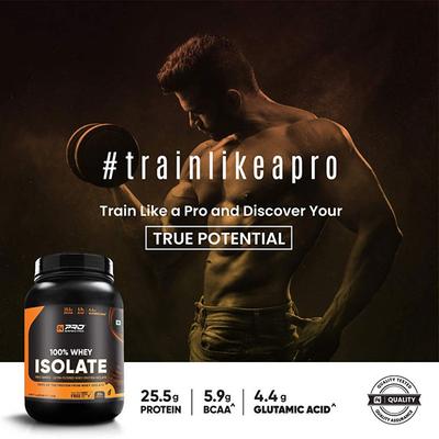 Pro Nutrition & Fitness 100% Whey Protein Isolate Powder - Chocolate Flavour 1 kg - Whey Proteins