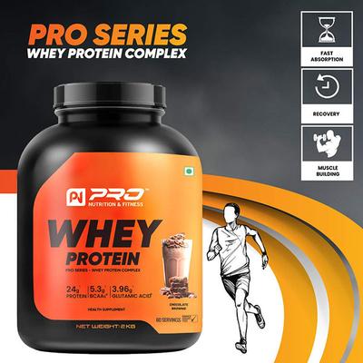 Pro Nutrition & Fitness Whey Protein - Chocolate Brownie Flavour 2 kg - Whey Proteins