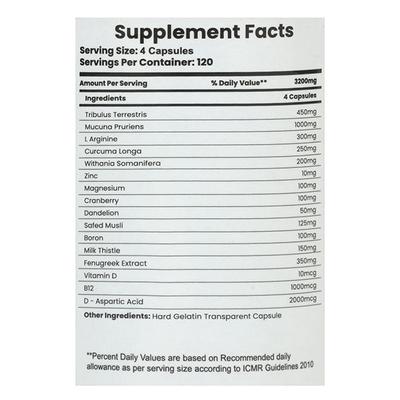 Pro Nutrition & Fitness Raging Lion Capsule 120's - Workout Essentials