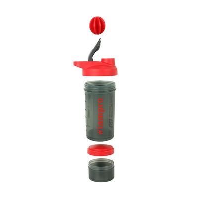 Pro Nutrition & Fitness Shaker Bottle - Red 500 ml - Workout Essentials
