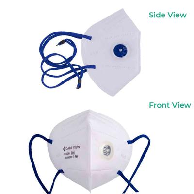 Care View N95 FFP2 Protective Face Mask with Valve - Head Loop 10's - Face Mask