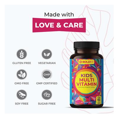 Boldfit Kids Multivitamin Jellies 60's - Multi-Vitamins