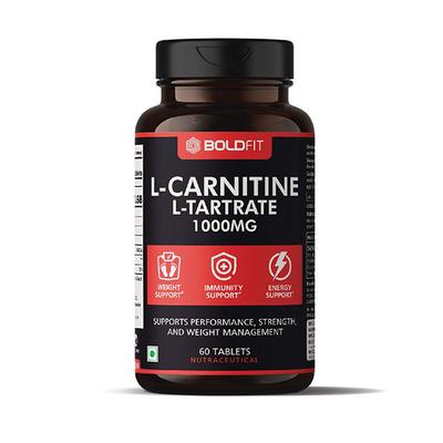 Boldfit L-Carnitine L-Tartrate 1000 mg Tablet 60's Online at Best Price -  Amino Acids