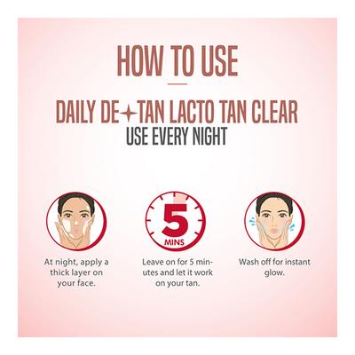 Nature's Essence Daily De-Tan Cream - Lacto Tan Clear 50 gm - Face Creams