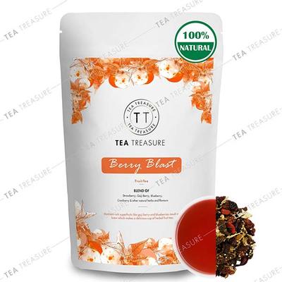 Tea Treasure Fruit Tea - Berry Blast 50 gm - Herbal/Green Teas