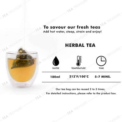 Tea Treasure Wellness Tea Bag - Tulsi Ginger Turmeric 18's - Herbal/Green Teas