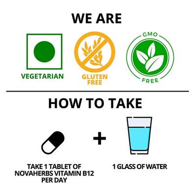 Novaherbs Vit B12 1500 mcg Tablet 60's - Multi-Vitamins