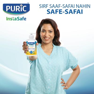 Puric Insta Safe Hand Wash - Aloe & Turmeric 250 ml + (185 ml Refill Free) - Hand Wash & Soaps