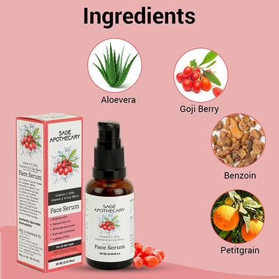 Sage Apothecary Vitamin C 20%, Vitamin E & Goji Berry Face Serum 30 ml - Face Serum