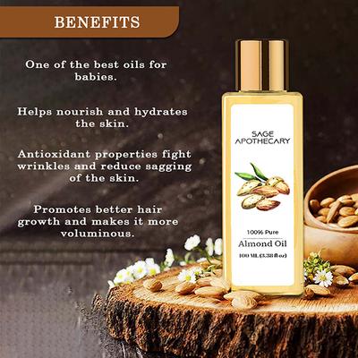 Sage Apothecary Almond Oil 100 ml - Face Oils
