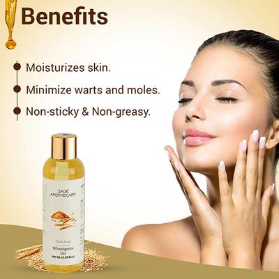 Sage Apothecary Wheatgerm Oil 100 ml - Hair Oils