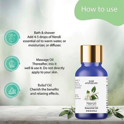 Sage Apothecary Essential Oil - Neroli 10 ml - Essential Oils