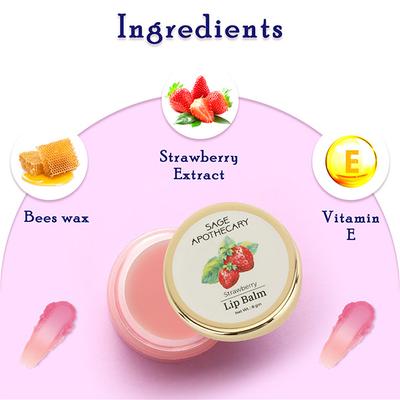 Sage Apothecary Strawberry Lip Balm 8 gm - Lip Balms