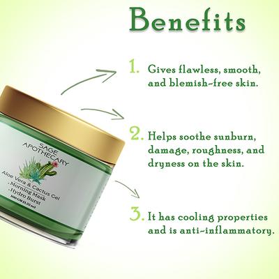 Sage Apothecary Aloevera Cactus Gel 110 ml - Face Gels