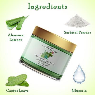 Sage Apothecary Aloevera Cactus Gel 110 ml - Face Gels