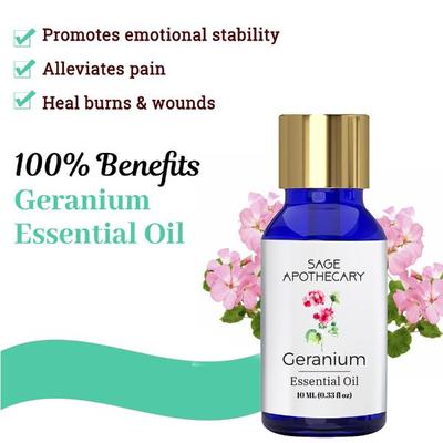 Sage Apothecary Essential Oil - Geranium 10 ml - Essential Oils