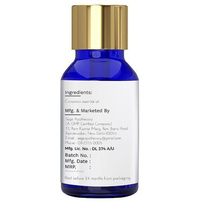 Sage Apothecary Essential Oil - Cinnamon 10 ml - Essential Oils