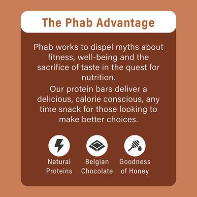 Phab Protein Bar Mini - Chocolate Brownie (Pack of 6 x 35 gm) - Nutritional Bars