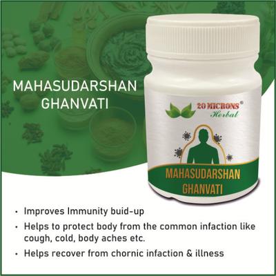 20 Microns Herbal Mahasudarshan Ghanvati Capsule 60's - Health Products