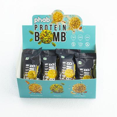 Phab Protein Bomb - Almond Butter (Pack of 12) - Nutritional Bars