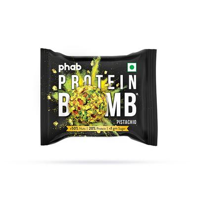 Phab Protein Bomb - Pistachio (Pack of 12) - Nutritional Bars