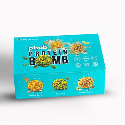 Phab Protein Bomb - Variety Pack (Pack of 12) - Nutritional Bars