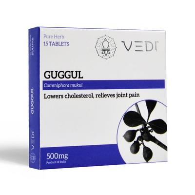 VEDI Guggul 500 mg Tablet (Pack of 5 x 15's) - Pure Herbs