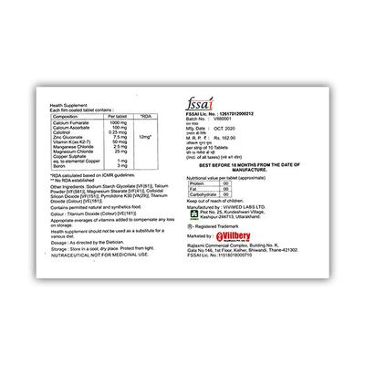 PARNACAL K2 Tablet 10's - Supplements-Cal