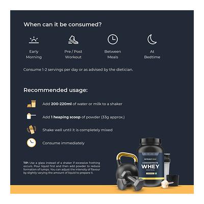 Nutrabay Gold Concentrate Whey Protein - Cafe Mocha 1 kg - Whey Proteins