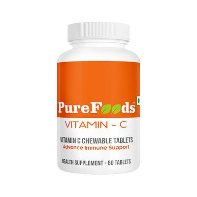 PureFoods Vitamin-C Chewable Tablet 60's - Vitamin C