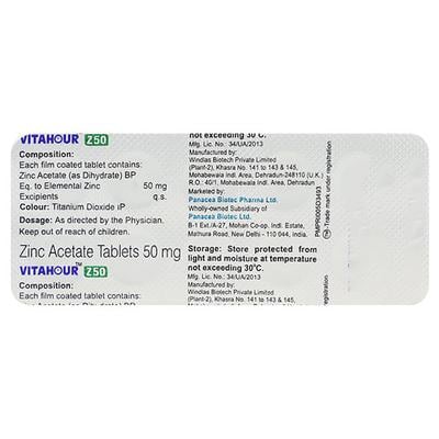 VITAHOUR Z50 Tablet 10's - Supplements-Vam