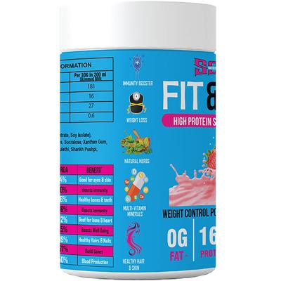 SOS Nutrition Fit & Lean Slim Shake Powder - Strawberry Cream 15 servings - Workout Essentials