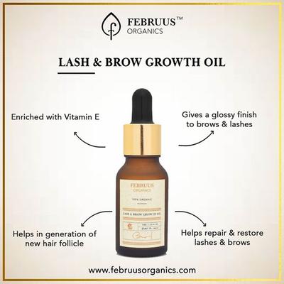 Februus Organics Lash & Brow Growth Oil 15 ml - Essential Oils