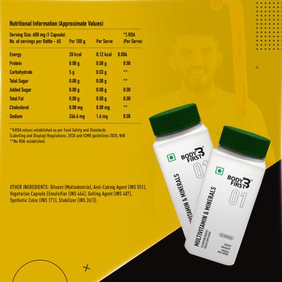 BodyFirst Multivitamins & Minerals Capsule 60's - Multi-Vitamins