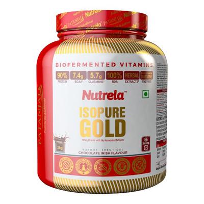 Patanjali Nutrela Isopure Gold Powder - Chocolate Irish 2 kg - Whey Proteins