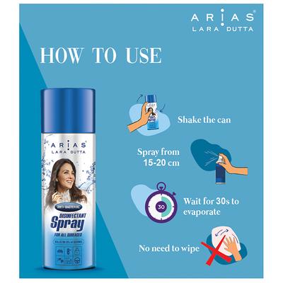 Arias Surface Disinfectant Spray (Pack of 3 X 300 ml) - Others