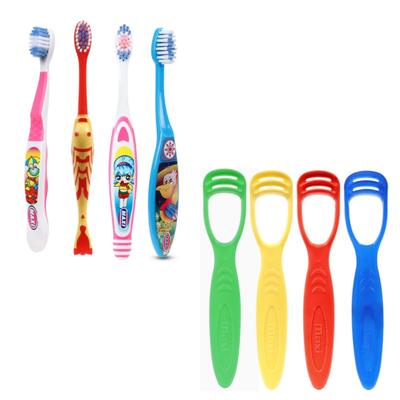 MAXI Oral Care Hygiene Junior Combo Pack - (Toffee Junior 1's + Goldie Junior 1's + Dolls Junior 1's + Bunty Bubli Junior 1's + Tongue Cleaner-No.1 4's) - Toothpaste