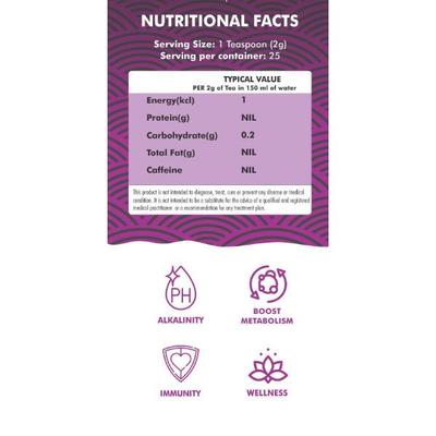 Innoveda Burdock Alkaliser Tea Whole tea leaves 50 gm - Teas