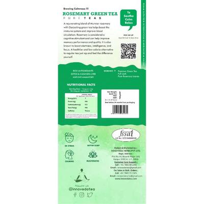 Innoveda Rosemary Green Tea Whole tea leaves 100 gm - Teas