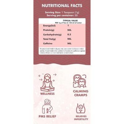 Innoveda PMS Relief Herbal Tea Whole tea leaves 50 gm - Teas