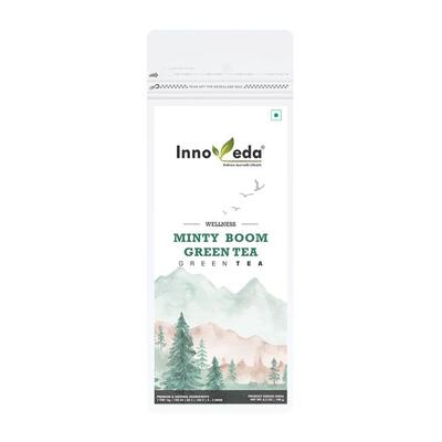 Innoveda Minty Boom Green Tea Whole tea leaves 100 gm - Teas